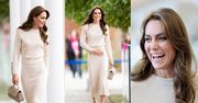 Kate Middleton nawiedza uniwersytet w beżowej stylizacji za "SKROMNE" 8 tysięcy. Oszczędna? (ZDJĘCIA)