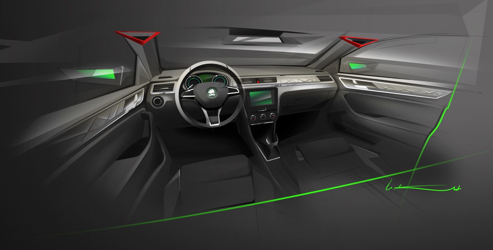 Skoda Rapid - szkic