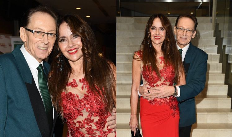 Jacek Borkowski z narzeczoną na gali Businesswoman Awards