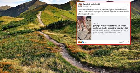 Zobaczcie, jak ubrała się na Kasprowy. Ludzie aż zrobili zdjęcie