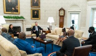 USA. Rocznica śmierci George'a Floyda. Jego rodzinę przyjął w Białym Domu Joe Biden