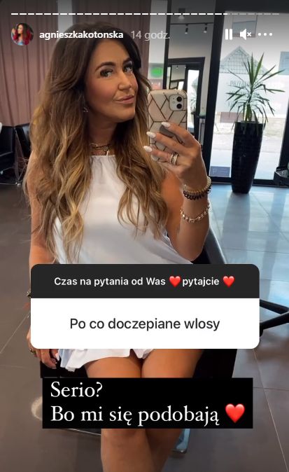 Agnieszka Kotońska odpowiada na pytania fanów na Instagramie 