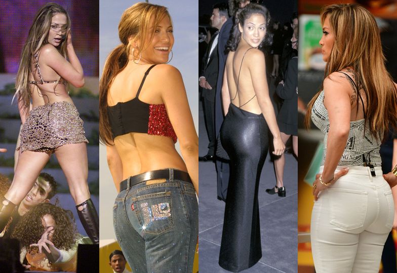 Pośladki Jennifer Lopez na przestrzeni lat