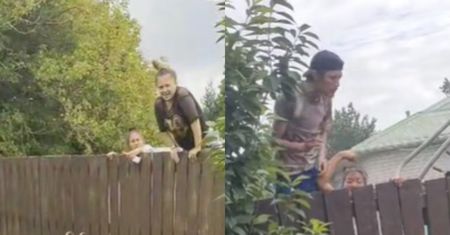 Poprosiła o ściszenie muzyki. Zaniemówiła, gdy zobaczyła sąsiada
