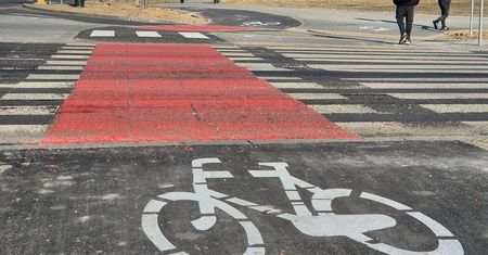 Tak wygląda nowa około 100-metrowa ścieżka rowerowa w Lublinie. Kosztowała ponad 390 tys. złotych [ZDJĘCIA]