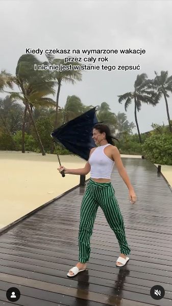 Klaudia Halejcio relacjonuje wakacje na Malediwach