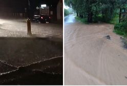 Nawałnice nad Polską. Zalania i podtopienia. Ulice wyglądały jak potoki