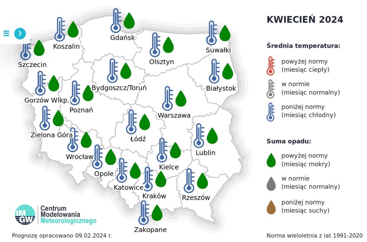 Eksperymentalna prognoza na kwiecień