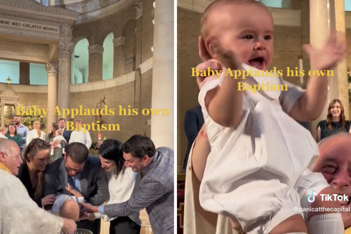 Nagranie z chrztu hitem sieci