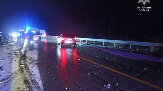 Ukraina. W strszliwym wypadku drogowym zginął ojciec i dwóch synów Fot. Ukraińska policja