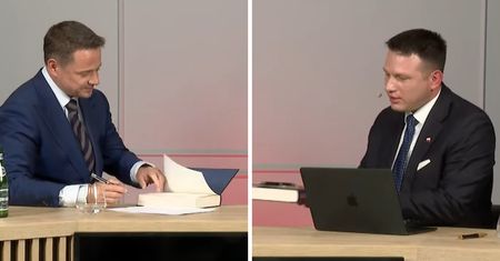 Rafał Trzaskowski podpisał książkę dla Mentzena. Zamiast postulatów