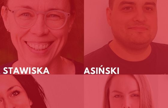 Anna Stawiska, Agnieszka Murawska, Kaja Żarkowska i Filip Jasiński w zespole badawczym IQS