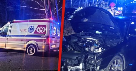 Utrudnienia między Chodzieżą a Kaczorami. Auto uderzyło w drzewo