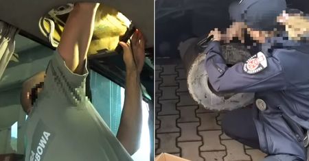 Odkrycie w autobusie. Kierowca miał specjalne skrytki