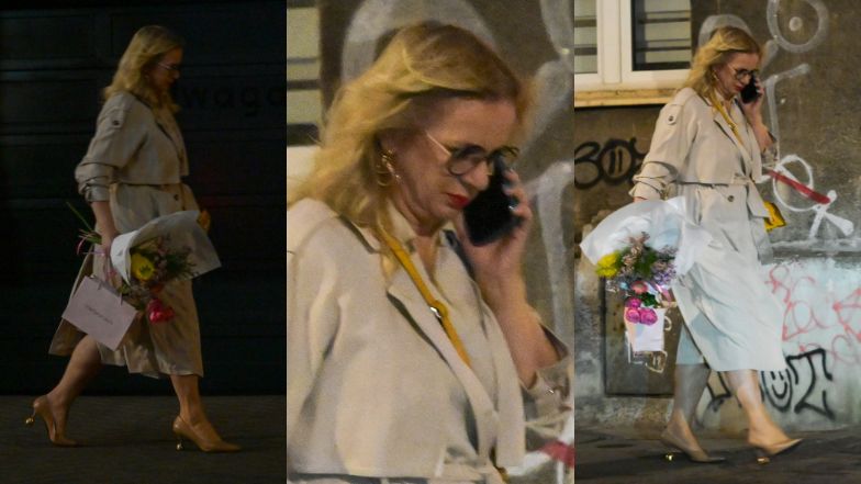 Marzena Rogalska na spotkaniu autorskim w butiku z okularami. Przyszła zaledwie garstka osób