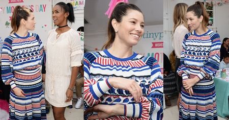 Jessica Biel jest w ciąży czy... źle dobrała sukienkę? (FOTO)