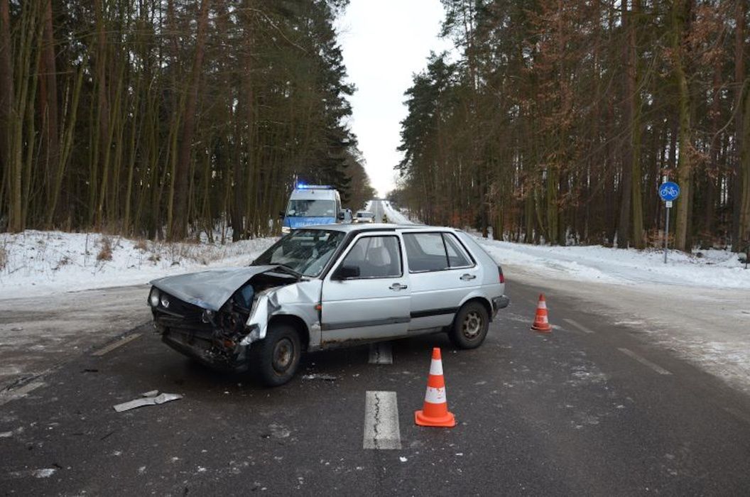 Wypadek volkswagena golfa