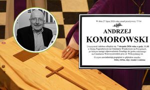 Pogrzeb psychologa Andrzeja Komorowskiego. Był ekspertem telewizyjnym