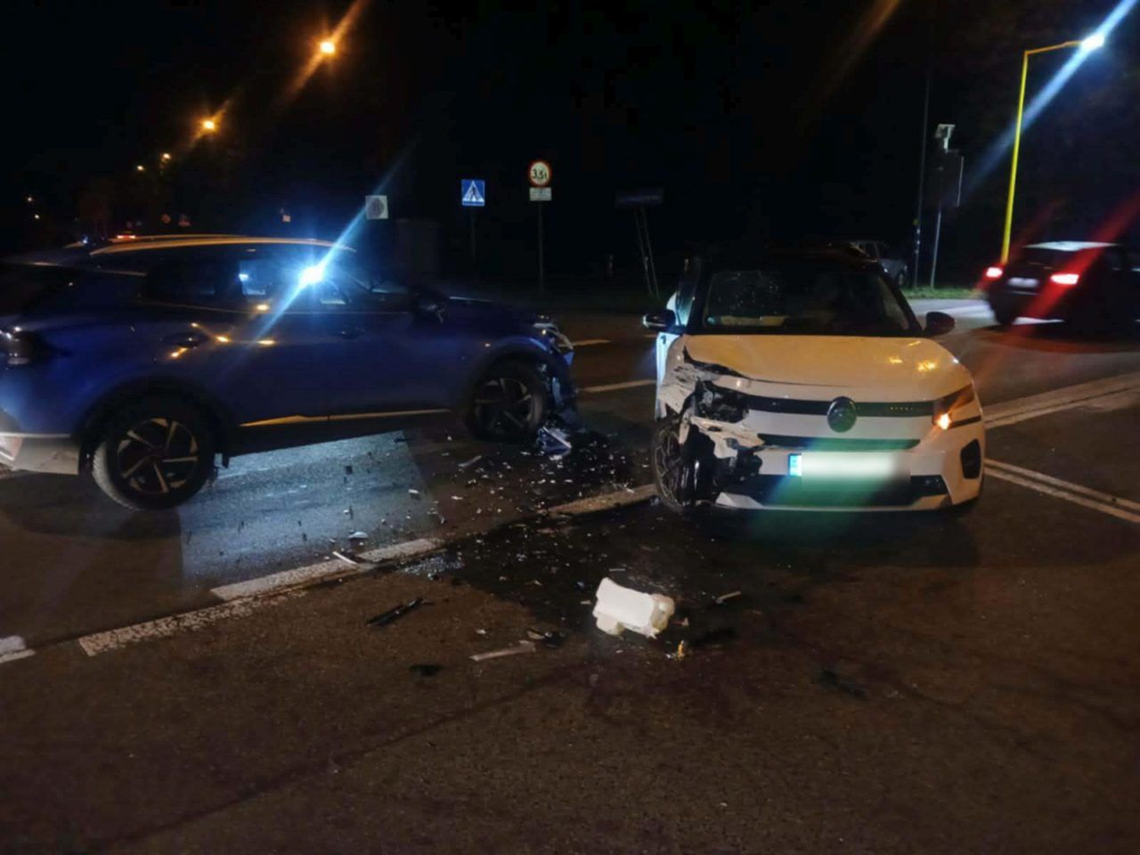 Lublin: Nietypowa kolizja na wjeździe do miasta