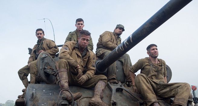 Brad Pitt zabija Niemców w filmie "Fury" (wideo)