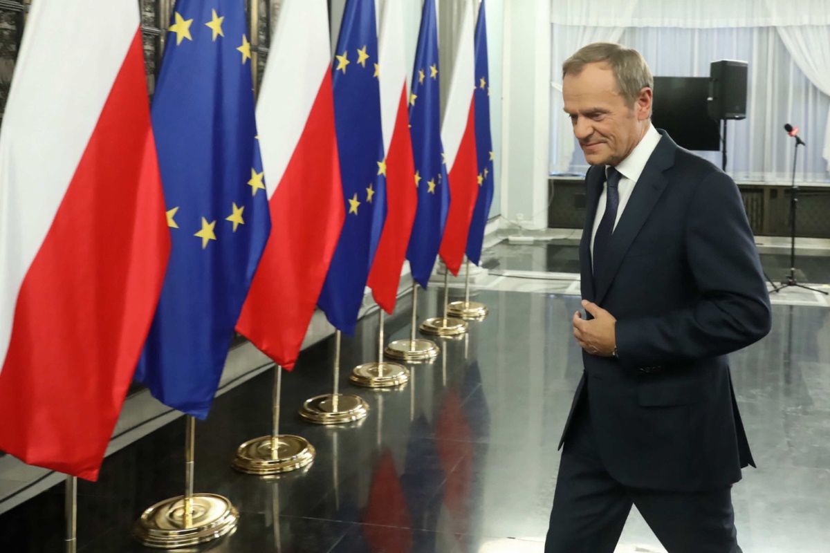 Donald Tusk wbił szpilę dziennikarzowi. "Ani TVP, ani redaktor" [WIDEO]