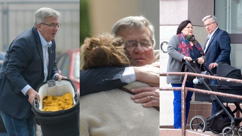 Bronisław i Anna Komorowscy na spotkaniu z najmłodszą wnuczką