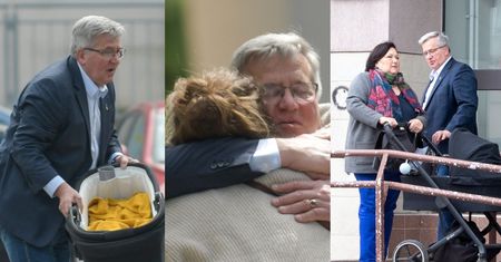 Bronisław i Anna Komorowscy zostali po raz siódmy dziadkami. "Przyłapano" ich na PIERWSZYM spacerze z nowo narodzoną wnuczką! (ZDJĘCIA)