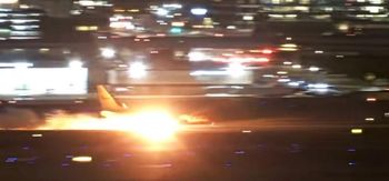 Los Angeles: Boeing 737-800 DHL stanął w ogniu po awarii hamulców