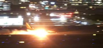 Los Angeles: Boeing 737-800 DHL stanął w ogniu po awarii hamulców
