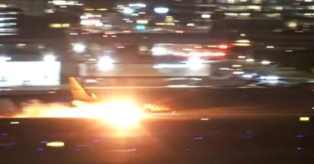 Los Angeles: Boeing 737-800 DHL stanął w ogniu po awarii hamulców