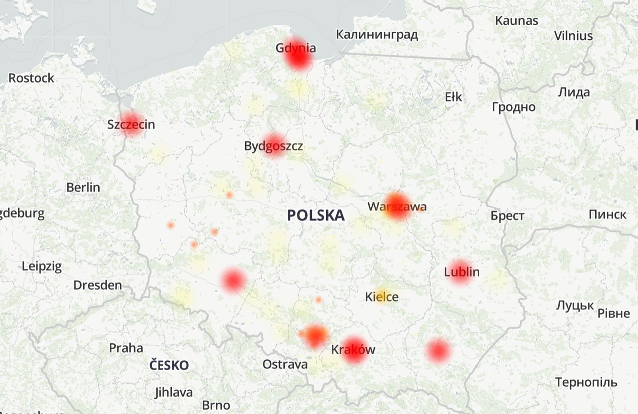 Awaria internetu UPC