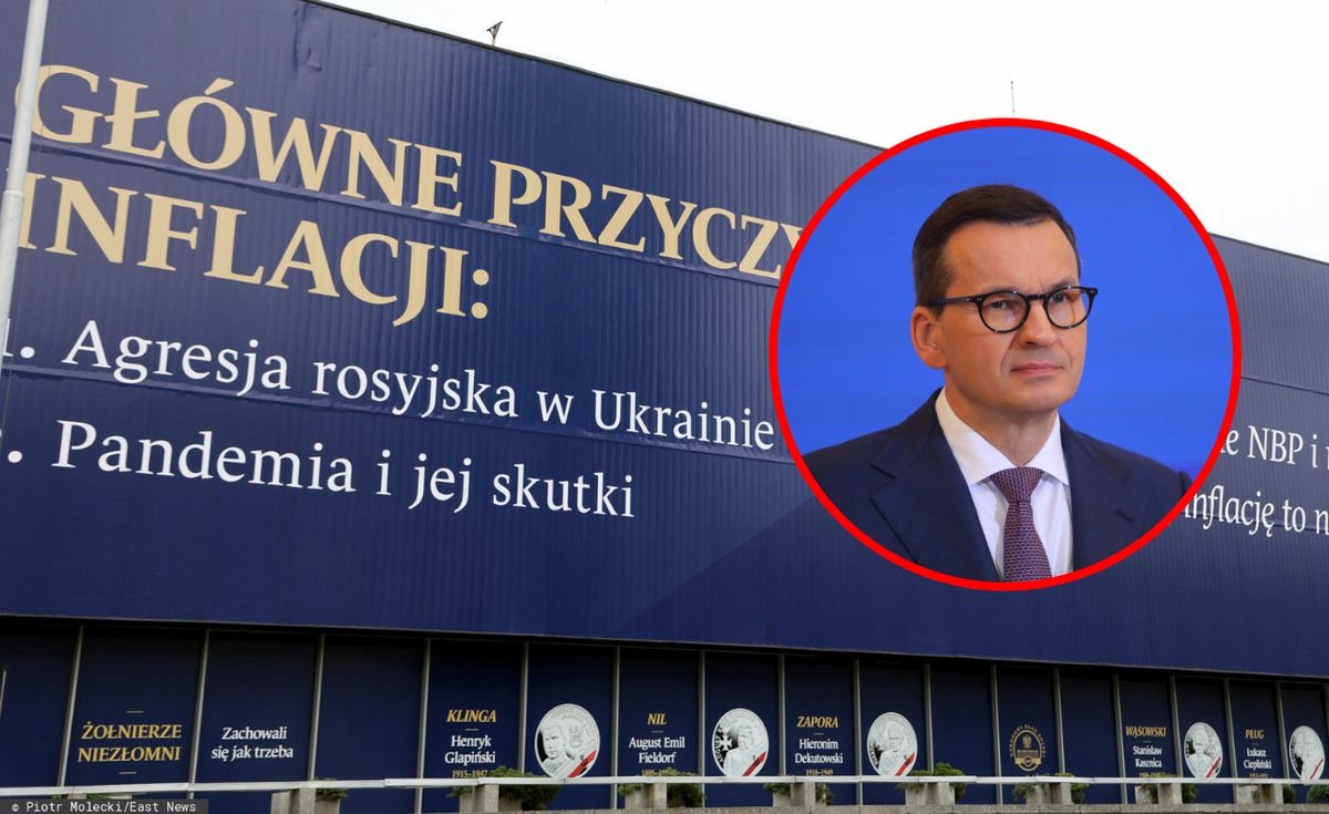 Kuriozalny baner NBP. Morawiecki zabrał głos