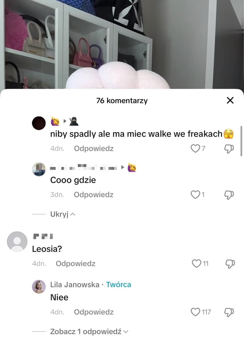 Lila Janowska rozwiała wątpliwość internauty