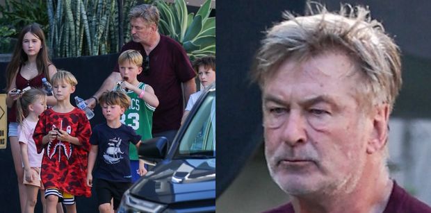 67-letni Alec Baldwin spaceruje z młodszą o 26 lat żoną i SIÓDEMKĄ dzieci. Fajna rodzinka?