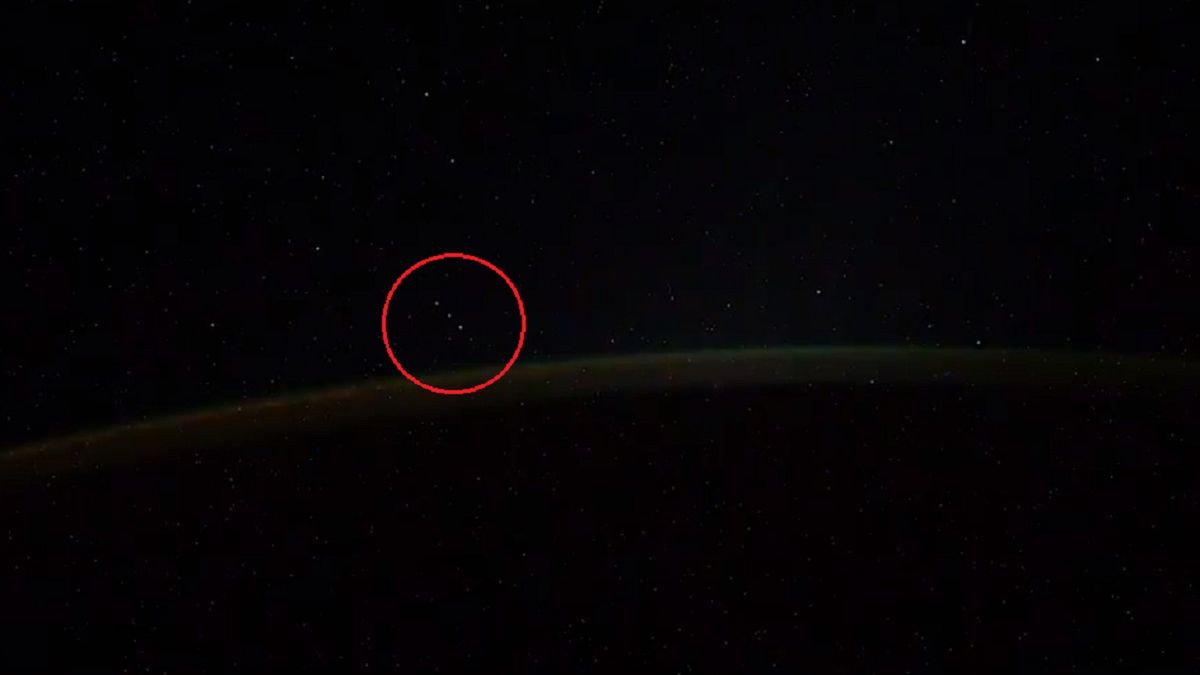 Czy rosyjski astronauta nagrał UFO?