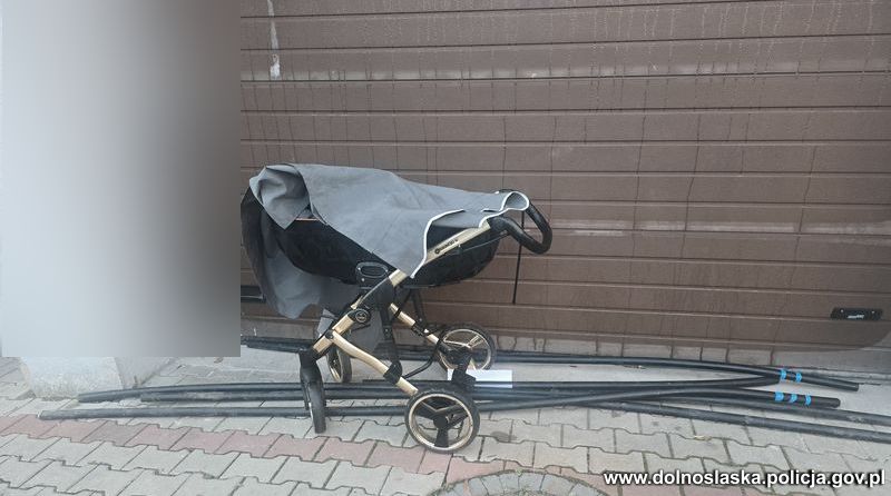 Lubin: Mężczyzna spacerował w nocy z wózkiem pełnym kabli energetycznych