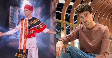 Pamiętacie Huberta z "Top Model"? Dziś jest kandydatem do tytułu Mister World i wyróżniono jego strój narodowy. Lepszy od wypchanego orła?