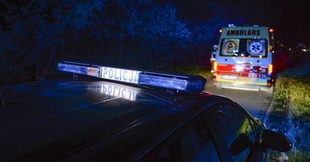 Auto dosłownie wbiło się w drzewo. Rozpadło się na kilka części