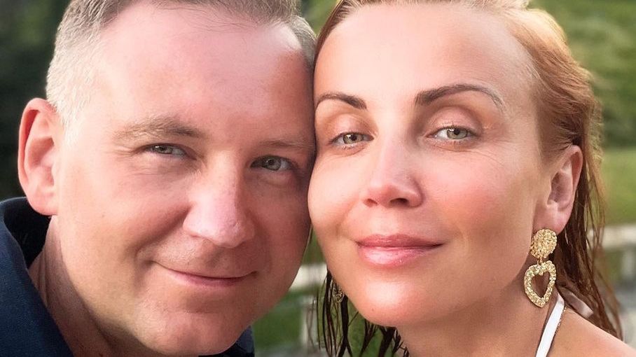 Katarzyna Zielińska emanuje szczęściem u boku swojego męża Wojciecha