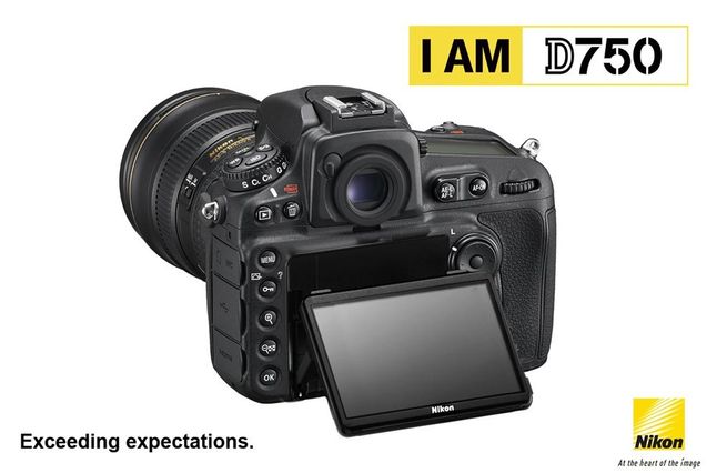 Jedna z wizualizacji Nikona D750.