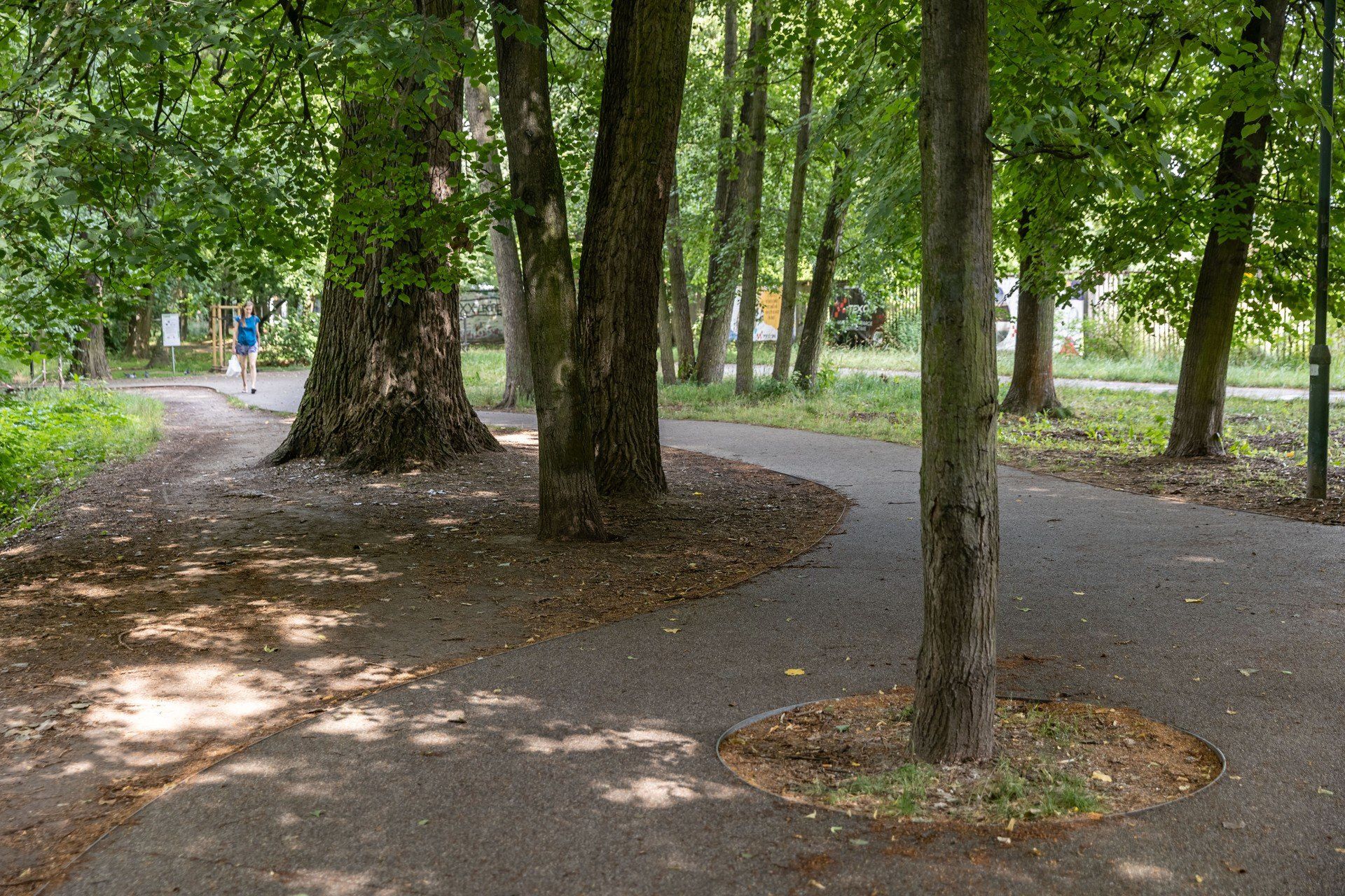 Park im. Tadeusza Kościuszki przy Dworku Białoprądnickim w Krakowie.