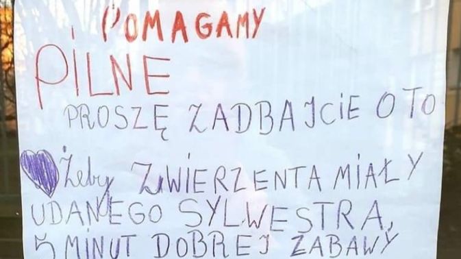 Treść ogłoszenia napisanego przez kilkulatkę chwyta za serce