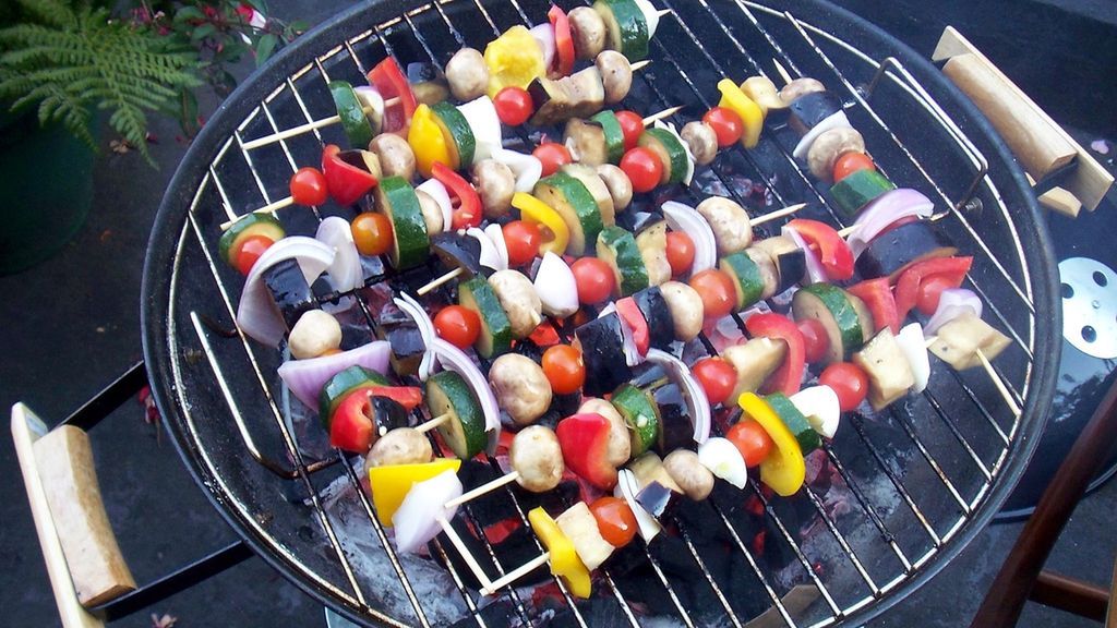 Szaszłyki pieczarkowe