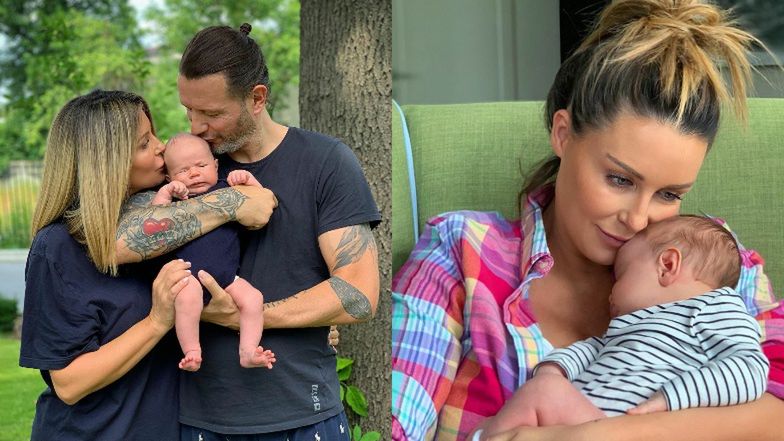 Małgorzata Rozenek i Radosław Majdan świętują miesiąc z henrykiem