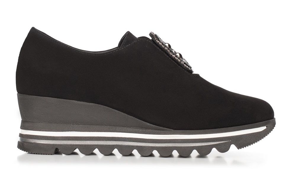 Damskie sneakersy metaliczne na platformie