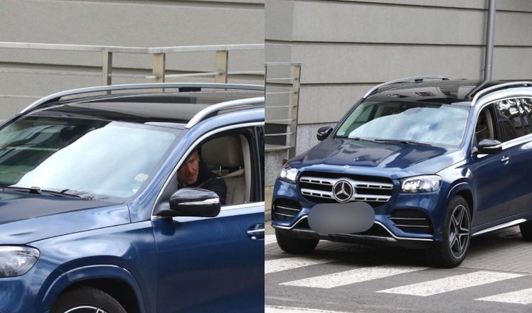 Piotr Kraśko z żoną i córką w restauracji