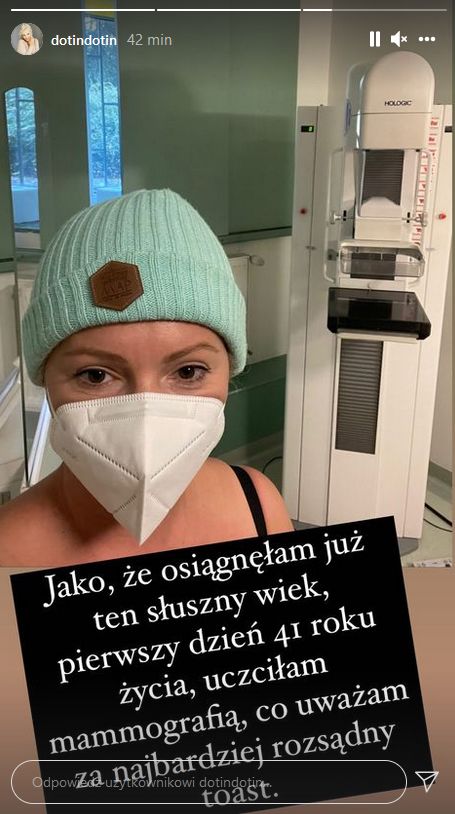 Dorota Szelągowska na mammografii 