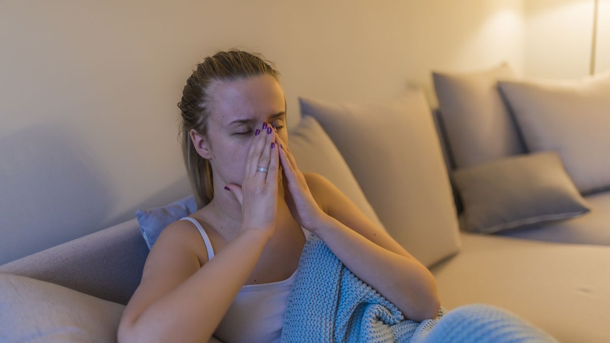 Young woman with headache,sniffle and sinus pain
Young woman with headache,sniffle and sinus pain. Sinus ache causing very paintful headache. Unhealthy woman in pain. Young woman with sinus pressure pain
dragana991