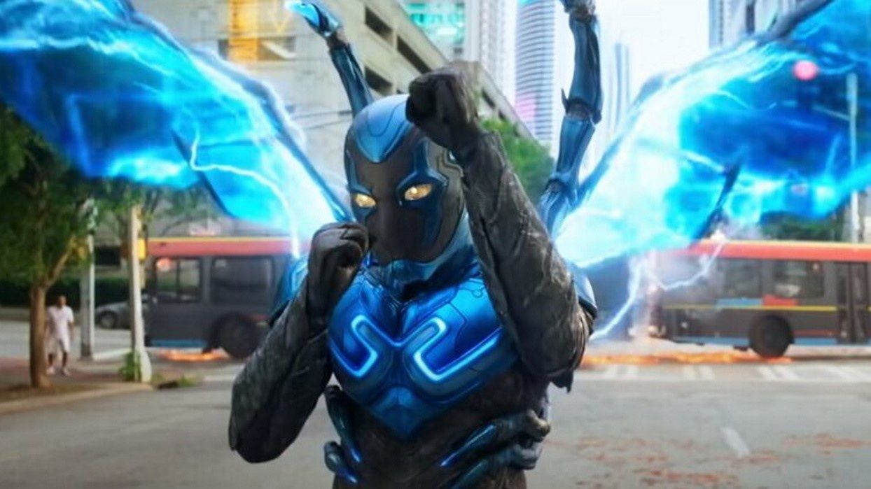 "Blue Beetle" flopped in theaters.