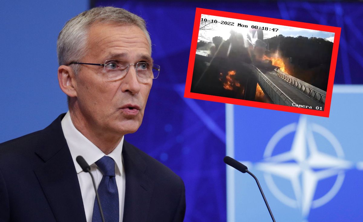 Szef NATO o atakach Rosji na miasta Ukrainy